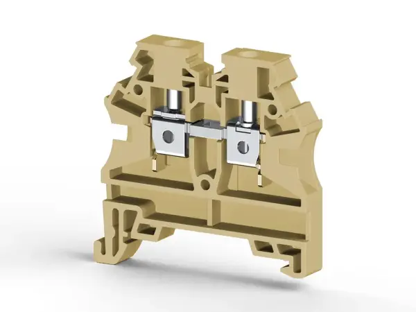 Klemsan - 304219RP AVK 4 RD 4 mm2, vida bağlantılı, tek katlı geçiş klemensi, yalıtım malzemesi pa, bej - 1