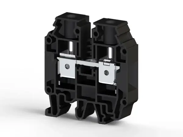 Klemsan - 304245 AVK 16 RD 16 mm2, vida bağlantılı, tek katlı geçiş klemensi, yalıtım malzemesi pa, siyah - 1