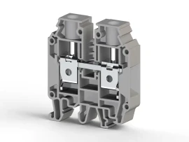 304290 AVK 25 RD 25 mm2, vida bağlantılı, tek katlı geçiş klemensi, yalıtım malzemesi pa, gri - 1