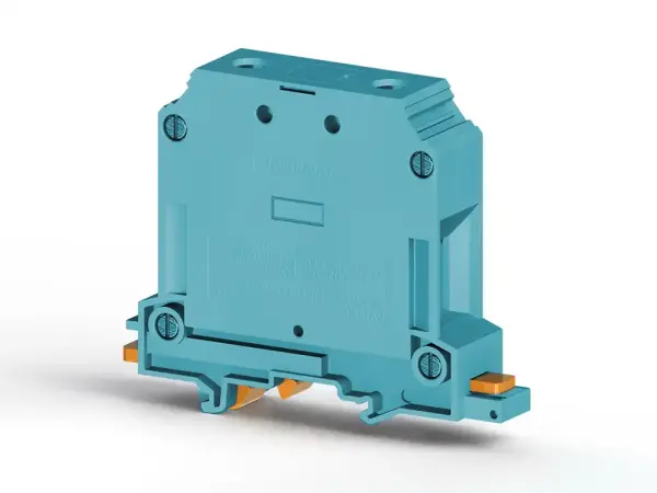 Klemsan - 304331 AVK 50 50 mm2, silindirik başlı imbus cıvata bağlantılı, tek katlı geçiş klemensi, yalıtım malzemesi pa, mavi - 1