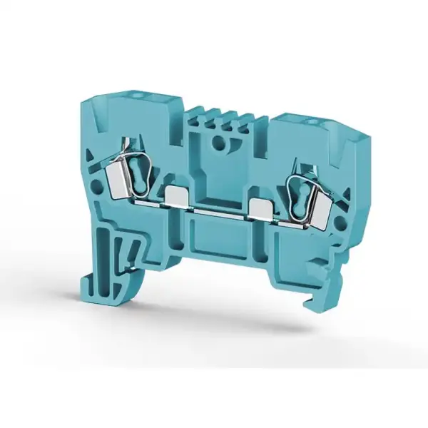 Klemsan - 306221 YBK 2,5 2,5mm2, yay bağlantılı, 1 giriş 1 çıkış geçiş klemensi, yalıtım malzemesi pa, mavi - 1