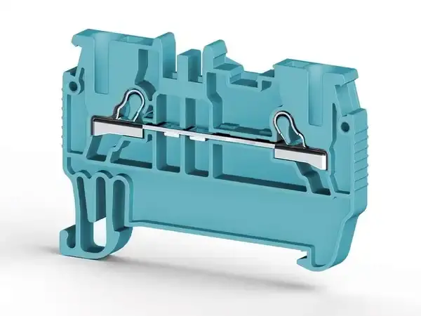 Klemsan - 307001 PKY1,6 1,5mm2, yay bağlantılı, 1 giriş 1 çıkış geçiş klemensi, yalıtım malzemesi pa, yeşil - 1