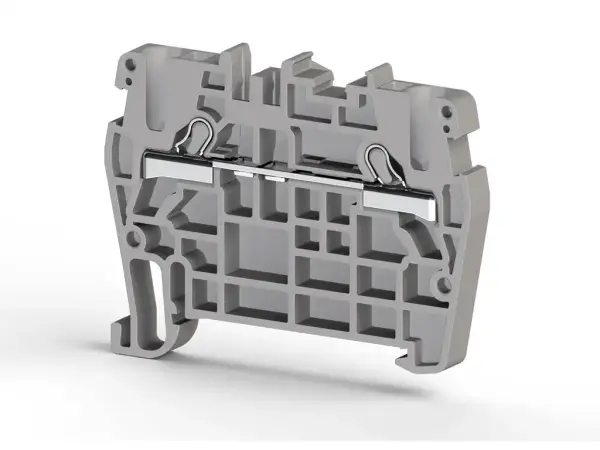 Klemsan - 307109RP PYK 2,5 2,5mm2, pratik yay bağlantılı, 1 giriş 1 çıkış geçiş klemensi, yalıtım malzemesi pa, gri - 1