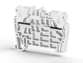 307116RP PYK 4 4mm2, pratik yay bağlantılı,1 giriş 1 çıkış geçiş klemensi, yalıtım malzemesi pa, beyaz - 1