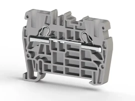 307119 PYK 4 4mm2, pratik yay bağlantılı, 1 giriş 1 çıkış geçiş klemensi, yalıtım malzemesi pa, gri - 1