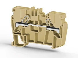 307120 - PYK 6 6mm2, pratik yay bağlantılı, 1 giriş 1 çıkış geçiş klemensi, yalıtım malzemesi pa, Bej - 1
