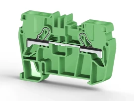 307122 PYK 6 6mm2, pratik yay bağlantılı, 1 giriş 1 çıkış geçiş klemensi, yalıtım malzemesi pa, yeşil - 1