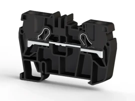 307125 PYK 6 6mm2, pratik yay bağlantılı, 1 giriş 1 çıkış geçiş klemensi, yalıtım malzemesi pa, siyah - 1