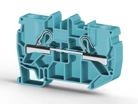 307131 PYK 10 10mm2, pratik yay bağlantılı, 1 giriş 1 çıkış geçiş klemensi, yalıtım malzemesi pa, mavi - 1