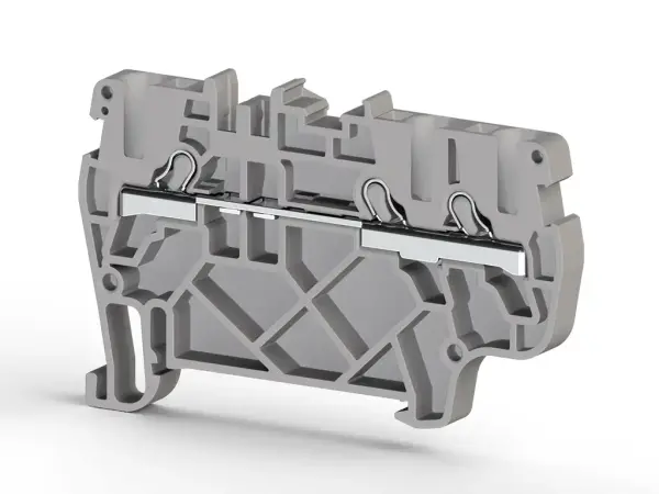 Klemsan - 307431 - Pyk 2,5e, 1 giriş 2 çıkış klemens, Mavi - 1