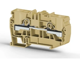 307650 PYK 16 16mm2, pratik yay bağlantılı, 1 giriş 1 çıkış geçiş klemensi, yalıtım malzemesi pa, bej - 1