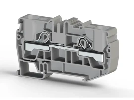 307659 - PYK 16 16mm2, pratik yay bağlantılı, 1 giriş 1 çıkış geçiş klemensi, yalıtım malzemesi pa, Gri - 1