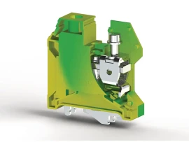 334210 AVK 35T RD 35 mm2, vida bağlantılı, tek katlı topraklama klemensi, yalıtım malzemesi pa, sarı-yeşil - 1