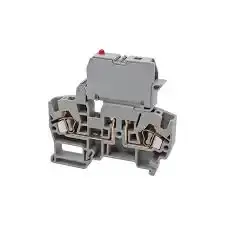 Klemsan - 355729 - Sigortalı klemens, Ledli, Ybk Sld 24 Vdc, Gri - 1