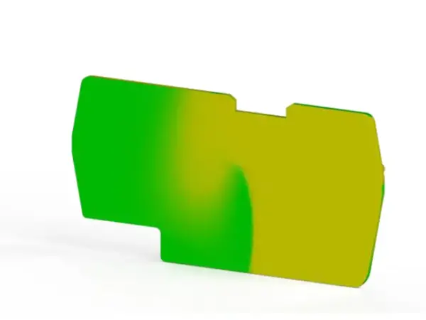 Klemsan - 446462T NPP / PYK 6T 1mm nihayet plakası, yalıtım malzemesi pa, sarı - yeşil - 1
