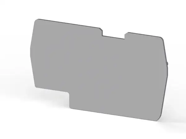Klemsan - 446469 - NPP / PYK 6 1mm nihayet plakası, yalıtım malzemesi pa, Gri - 1