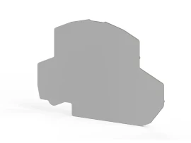 446519 - NPP PYK 2,5 - 2F 1mm nihayet plakası, yalıtım malzemesi pa, Gri - 1
