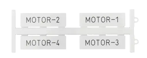 Klemsan - 508803 - PBIP 5015 W - SIT HF 02W 50x15 pano ve buton etiketi, Beyaz - 1