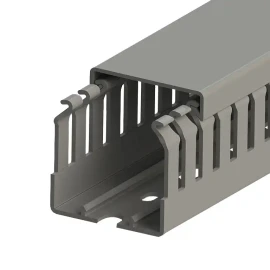 551013 KKC 4040 40x40 delikli kablo kanalı, gri - 1