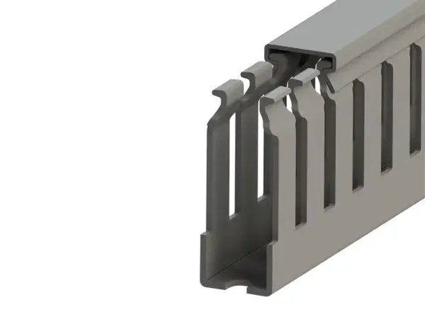 Klemsan - 551080 - Kkc 1540 15x40 Delikli kablo kanalı, Gri - 1