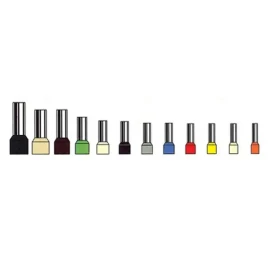570020E IKY 0,75/8 0,75 mm² kablo çapına uygun izoleli yüksük beyaz - 1