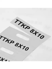 808158 - TTKP 8x10 4x10mm şeffaf kılıf için kablo etiketi - 1