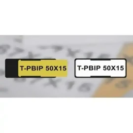 808161 T-PBIP 27x15 Y/W 27x15mm buton etiketi - 2