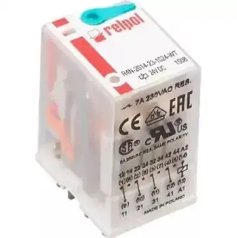 Relpol - R4N-2014-23-1024-WT - 4 Kutuplu Enversör Kontak, 7 A Termik Akım, 24V DC - 1