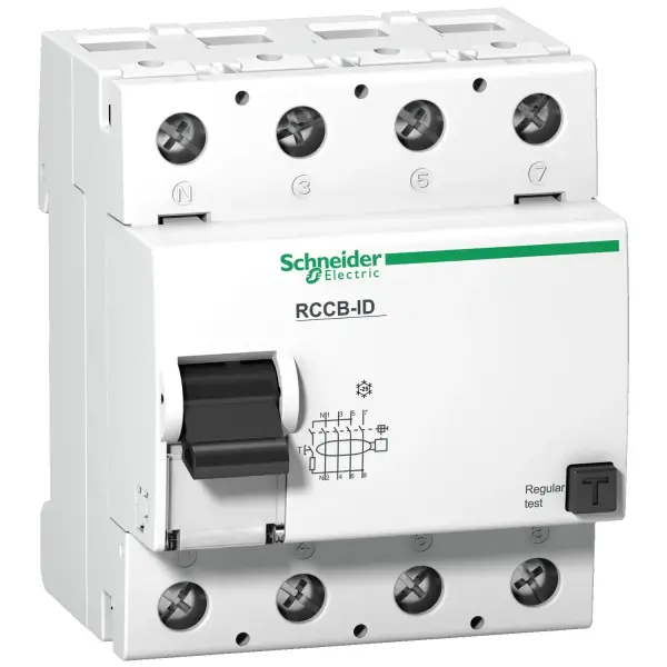Schneider Electric - 16907 - rezidüel akım devre kesici ID Fi - 4 kutup - 125 A - sınıf AC 300mA - 1