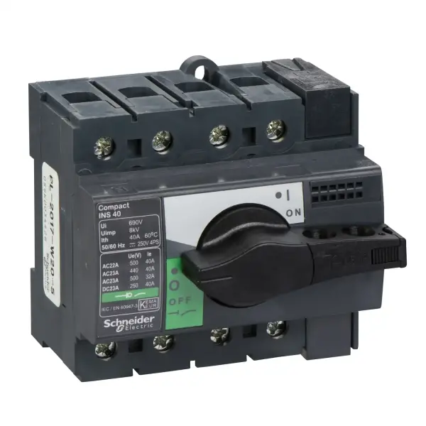 Schneider Electric - 28901 - yük ayırıcı Compact INS40 - 4 kutup - 40 A - 1