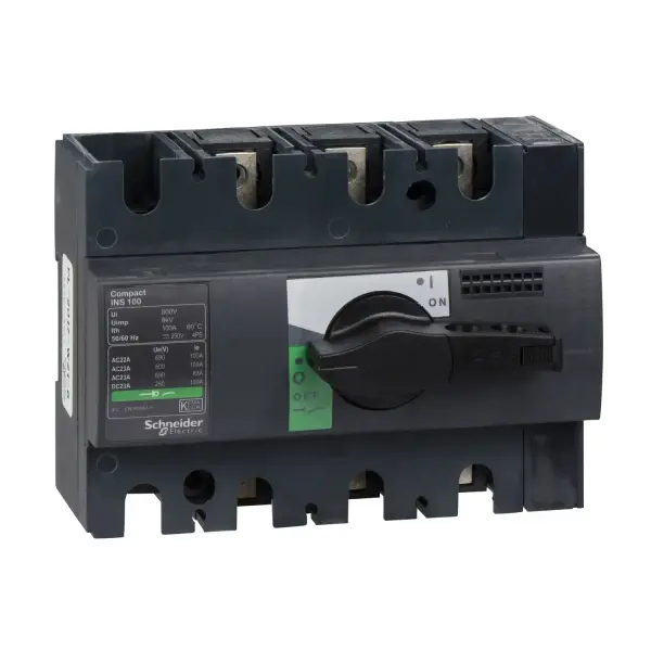 Schneider Electric - 28908 - yük ayırıcı Compact INS100 - 3 kutuplu - 100 A - 1