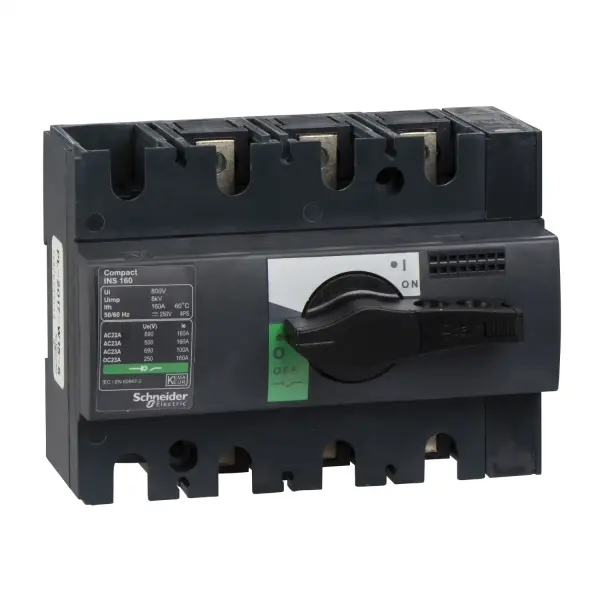 Schneider Electric - 28912 - yük ayırıcı Compact INS160 - 3 kutuplu - 160 A - 1