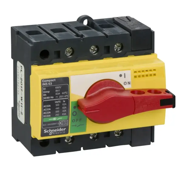 Schneider Electric - 28918 - yük ayırıcı Compact INS63 - 3 kutuplu - 63 A - 1
