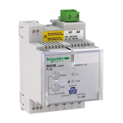 Schneider Electric - 56163 - toprak kaçağı rölesi RH21M - 300 mA - 0,06 sn - 240 V - 1