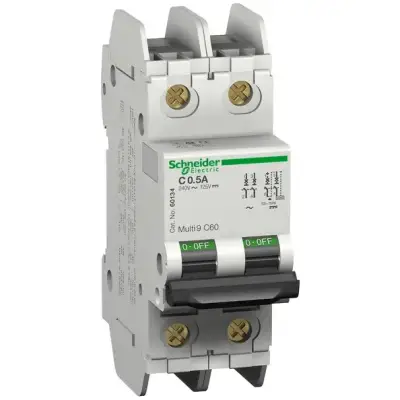 Schneider Electric - 60139 - Multi9 - C60 UL489 - MCB - 2P - 4 A - C Eğrisi - 240 V - 10 kA - tünel - 1