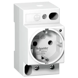 A9A15035 - DIN soket iPC - 2P+E -16A - 250VAC- VDE 0620 -alman std- ger.bas.gös.lamba - 1