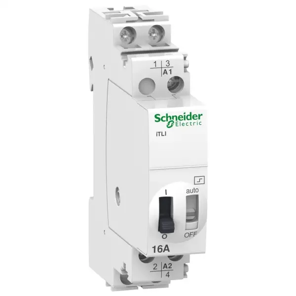 Schneider Electric - A9C30115 - darbe rölesi iTLI - 2P - 1NO+1NC - 16A - bobin 12 VDC - 24 VAC 50/60Hz - 1