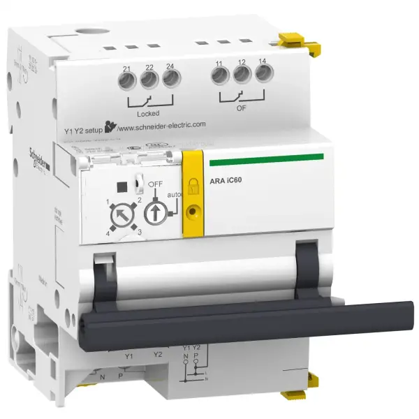 Schneider Electric - A9C70132 - iC60 1P - 1PN - 2P için ARA oto yeniden kapatma cihazı yrd - 4 Prog - 1
