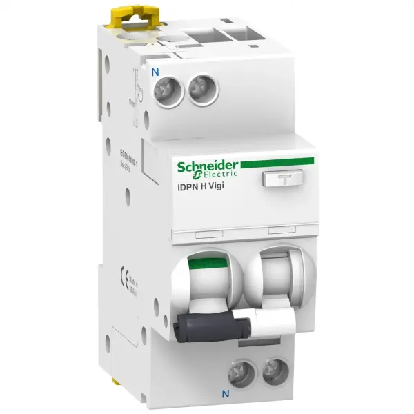 Schneider Electric - A9D37610 - Acti9 iDPN H Vigi - Aşırı Akım Korumalı Kaçak Akım Sigortası - 1P+N - 10A - C Eğrisi - 10000A - 30mA - Tip A - 1