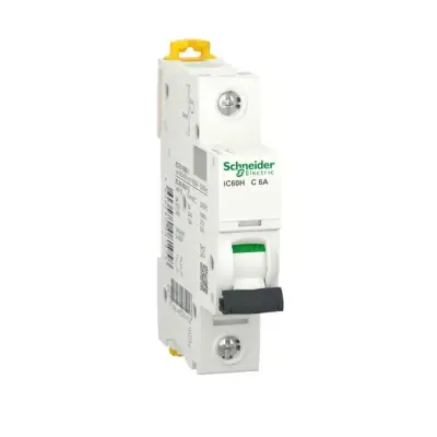 Schneider Electric - A9F84106 - iC60H - minyatür devre kesici - 1P - 6A - C eğrisi - 1