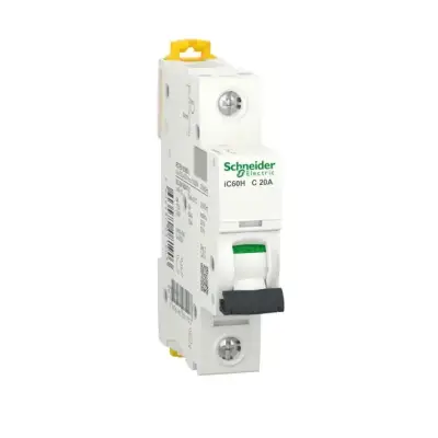 Schneider Electric - A9F84120 - iC60H - minyatür devre kesici - 1P - 20A - C eğrisi - 1