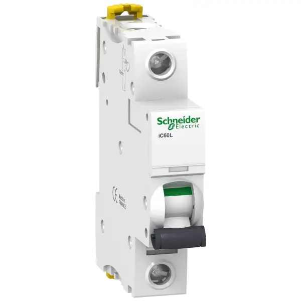 Schneider Electric - A9F92106 - Minyatür devre kesici, Acti9 iC60L, 1P, 6 A, Z eğrisi, 15000 A (IEC 60898-1), 25 kA (IEC 60947-2) - 1