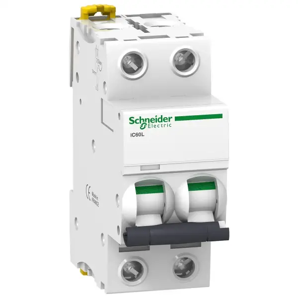 Schneider Electric - A9F92202 - Minyatür devre kesici, Acti9 iC60L, 2P, 2 A, Z eğrisi, 15000 A (IEC 60898-1), 100 kA (IEC 60947-2) - 1