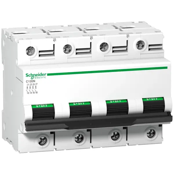Schneider Electric - A9N18374 - C120N - devre kesici - 4P - 100A - C eğrisi - 1