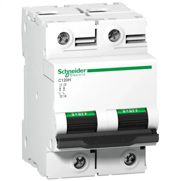 Schneider Electric - A9N18502 - C120H - devre kesici - 2P - 100A - D eğrisi - 1