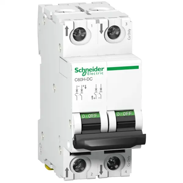 Schneider Electric - A9N61537 - minyatür devre kesici - C60H - 2 kutup - 40 A - C eğrisi - 1