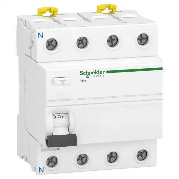 Schneider Electric - A9R70463 - Acti9 iID K - kaçak akım rölesi - 4P - 63A - 30mA - AC tip - 1