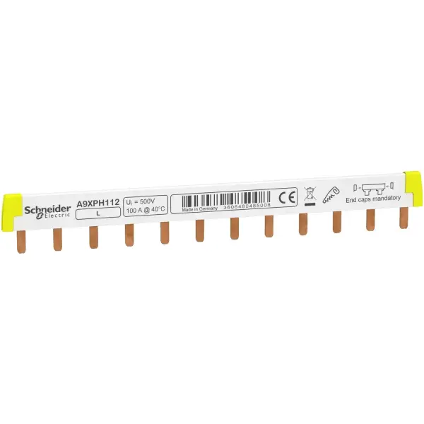 Schneider Electric - A9XPH112 - Acti9 - comb Busbar - 1L - 18 mm - 12 Modül - 100A - 1