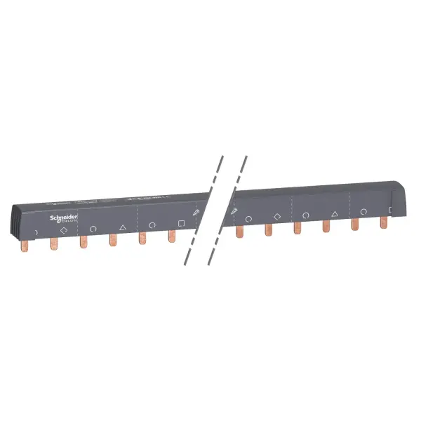 Schneider Electric - A9XPH524 - Acti9 - tarak busbar - 3L+N dengeli - 18 mm seviye - 24 modül - 100 A - 1