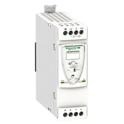 Schneider Electric - ABL8RPS24030 - düzenlenmiş SMPS - 1 veya 2 fazlı - 100..500 V - 24 V - 3 A - 1